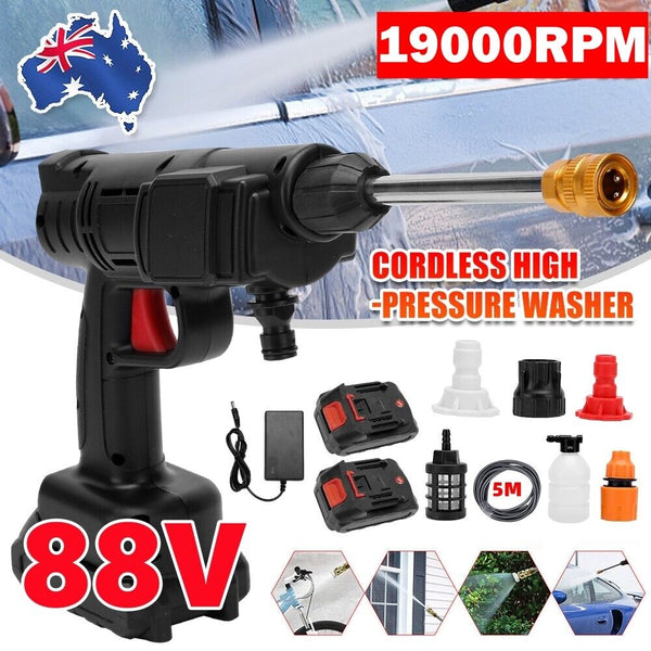 19000RPM Cordless Electric High Pressure Washer Water Gun Spray Car Cleaner 260W
