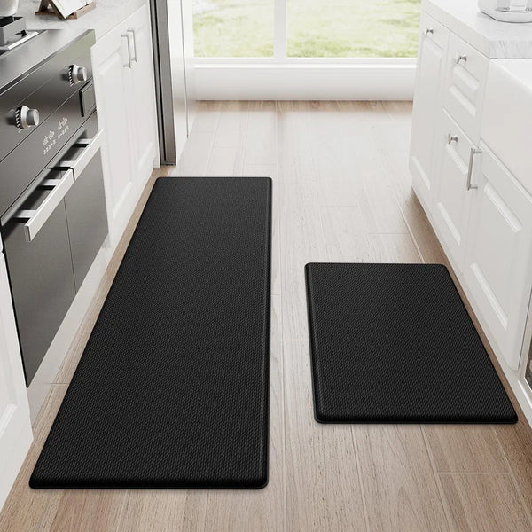 Kitchen Mats, 2PCS Kitchen Rugs, Cushioned Anti Fatigue Waterproof Kitchen Mats for Floor, Non-Slip Standing Desk Mat